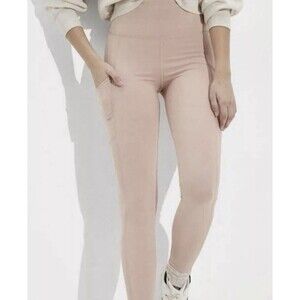 AMERICAN EAGLE The Everything Pocket Leggings Light‎ Pink SIZE LARGE NWT